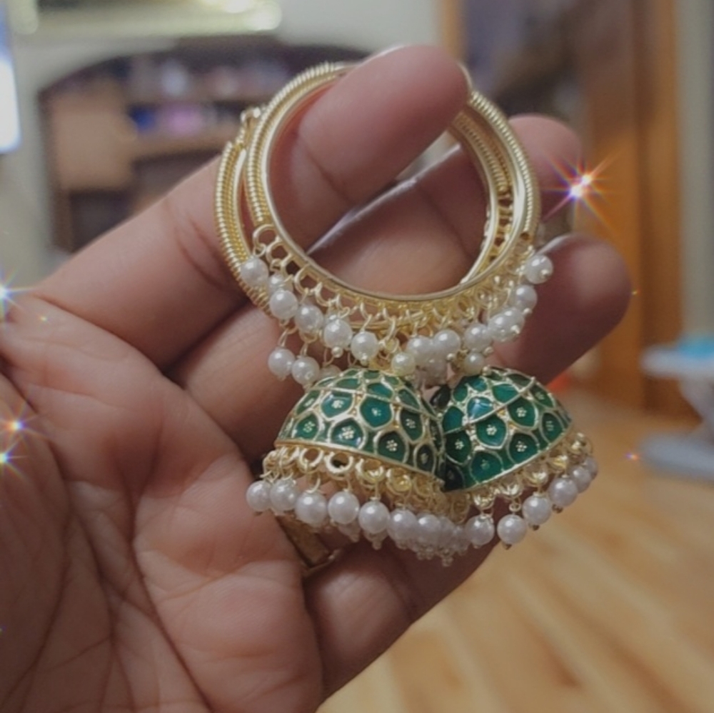 Indian jhumki hoops